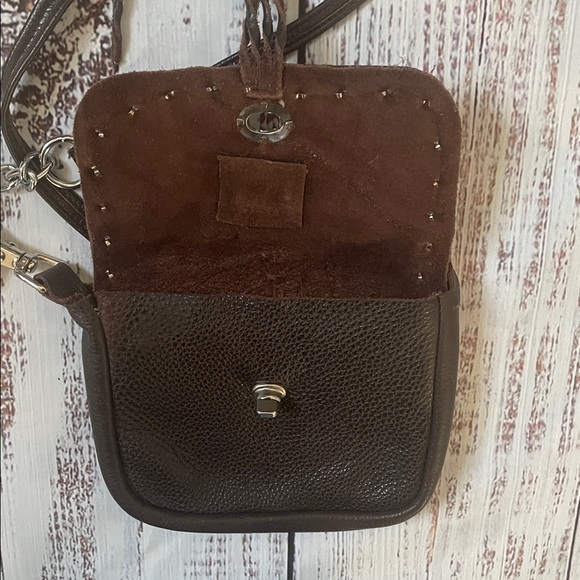 Handmade Hip Bag Company Brown Leather Western Cowgirl Crossbody Bag Purse - Picture 6 of 16